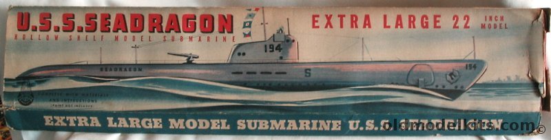 Ace Whitman 1/169 USS Seadragon SS194 Submarine (Sargo Class) -  Balsa Ship Model Kit, 2994 plastic model kit